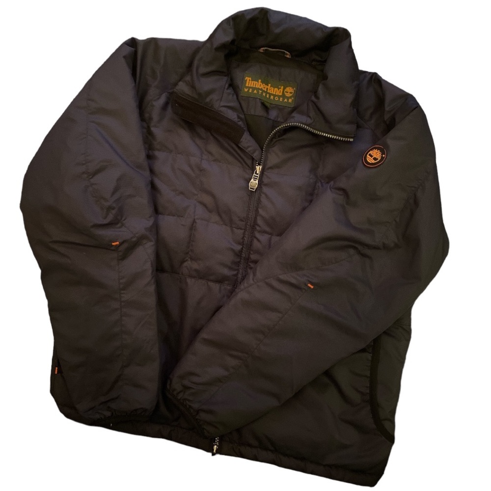 Timberland Mens Size Small Navy Nylon Puffer Jacket